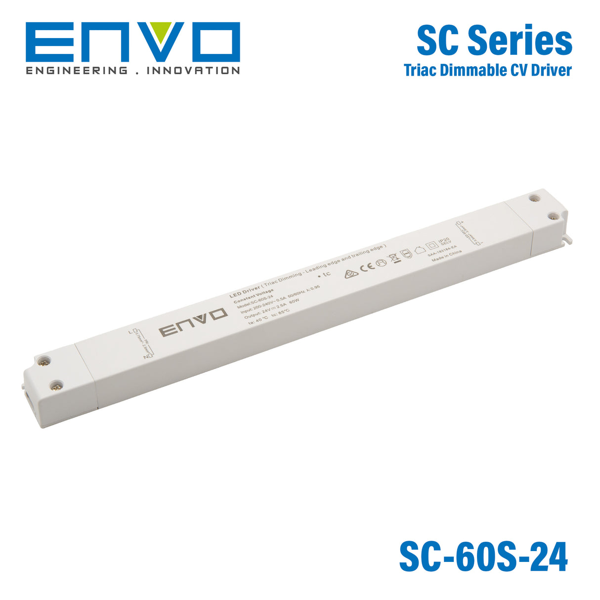 Envo Slim SC-60S-24 Power Supply 60W 24V  - Triac dimmable 2.5A