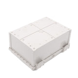 Boxco Q-Series 250x350x160mm Plastic Enclosure, IP67, IK08, ABS, Grey Cover, Hinge Type with Plate - PHOTO 2