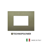 Vimar Arke Classic Plate 3M Technopolymer Matt Green
