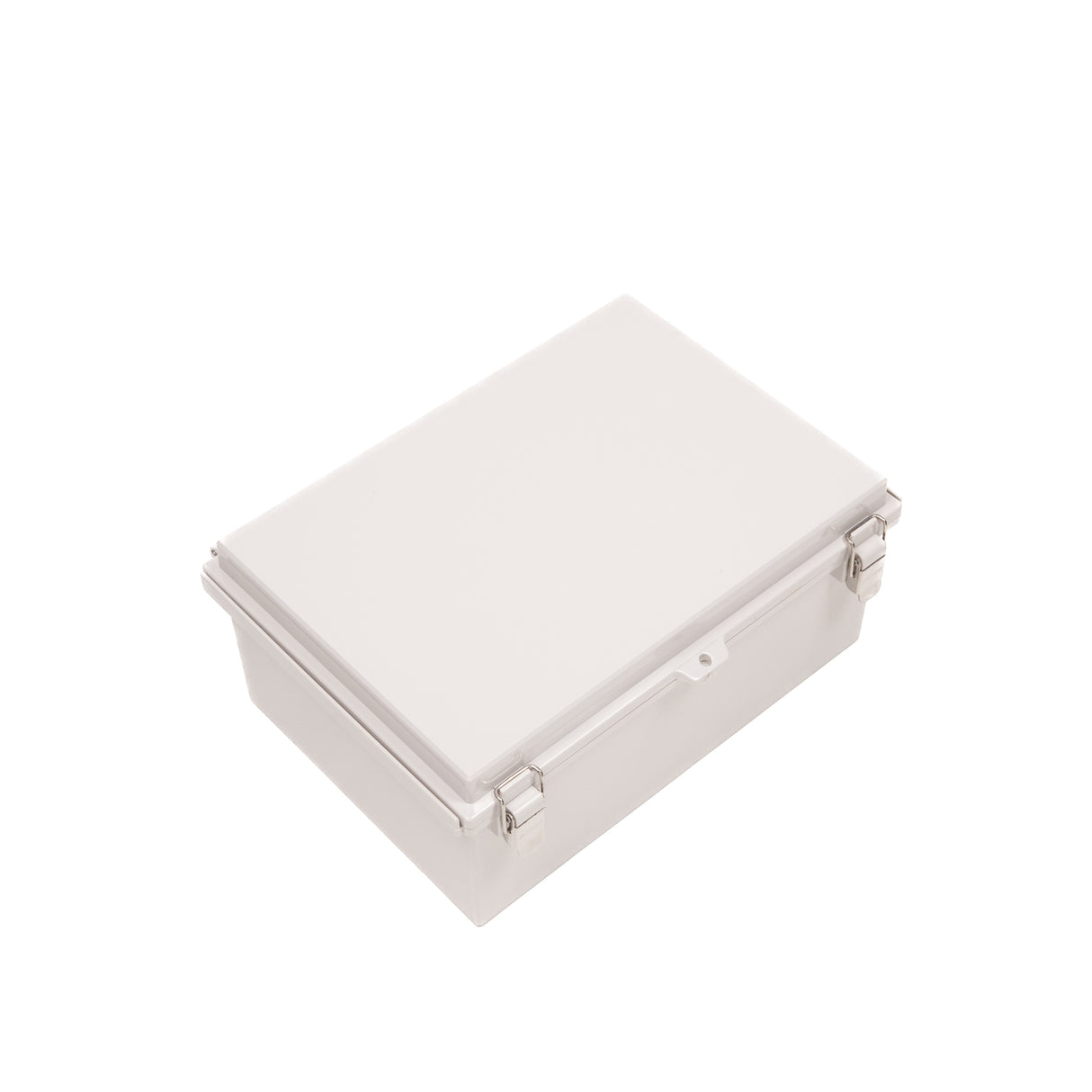 Boxco P-Series 250x350x180mm Plastic Enclosure, IP67, IK08, PC, Grey Cover, Molded Hinge and Latch Type - PHOTO 1
