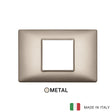 Vimar Plana Plate 2centrM met. Pearl Nickel