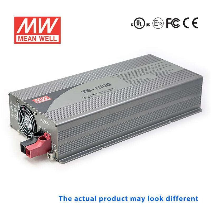 Mean Well TS-1500-112F True Sine Wave 1500W 110V 150A - DC-AC Power Inverter