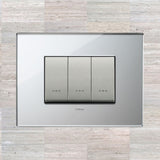 Vimar Eikon Glass 3 Gang Switch - Ice Silver - 16A - PHOTO 6