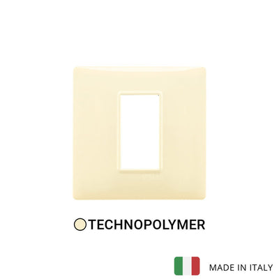 Vimar Plana Plate 1M Technopolymer Cream