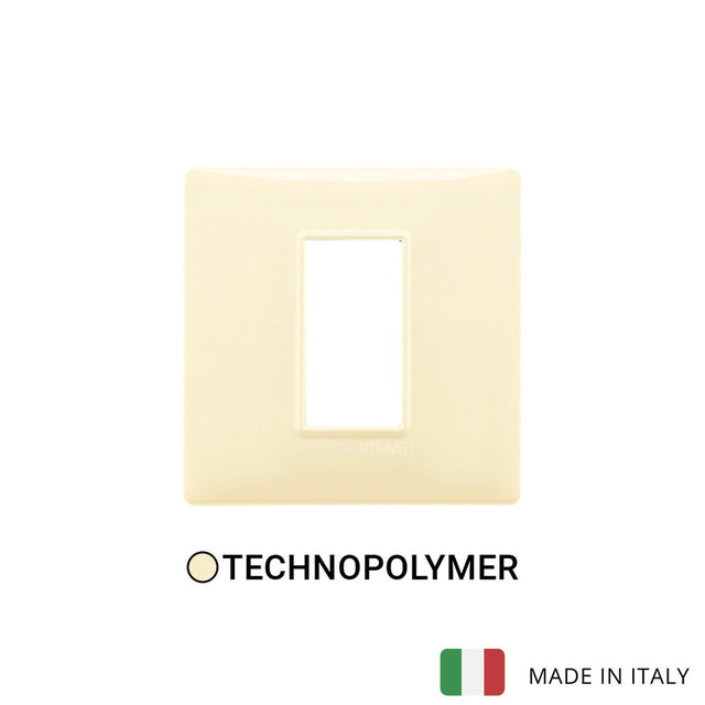 Vimar Plana Plate 1M Technopolymer Cream