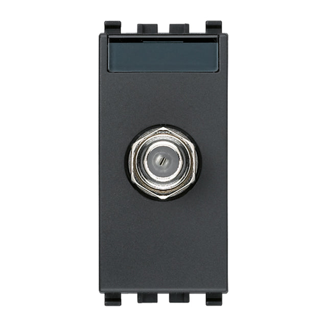 Eikon F Type Female Socket Connector Grey