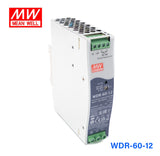 Mean Well WDR-60-12 Single Output Industrial Power Supply 60W 12V - DIN Rail