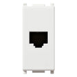 Plana RJ11 Phone Jack 6/4 White