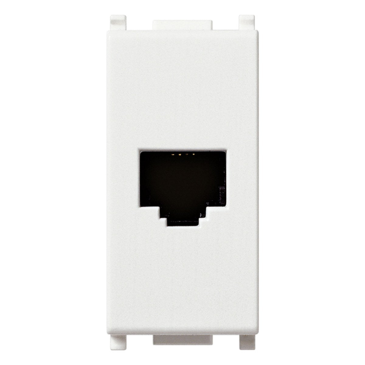Plana RJ11 Phone Jack 6/4 White