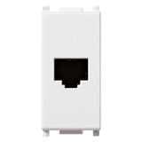 Plana RJ11 Phone Jack 6/4 White