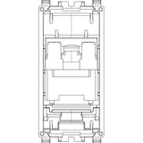 Eikon RJ45 Cat 6 Netsafe UTP 110 Outlet Silver - PHOTO 2
