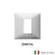 Vimar Plana Plate 1M Brushed Aluminium