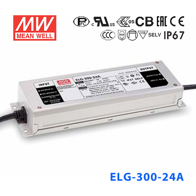 Mean Well ELG-300-24A Power Supply 300W 24V - Adjustable