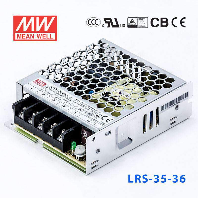 Mean Well LRS-35-36 Power Supply 35W 36V 45A