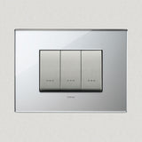 Vimar Eikon Glass 3 Gang Switch - Ice Silver - 16A - PHOTO 3