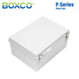 Boxco P-Series 1010x1210x350mm Plastic Enclosure, IP67, IK08, PC, Grey Cover, Molded Hinge and Latch Type