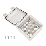 Boxco Q-series 150*150*90mm Plastic Enclosure, IP67, IK08, ABS, Grey Cover, Hinge Type with Plate - PHOTO 3