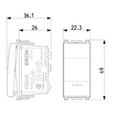 Vimar Eikon 1P 16AX 1-Way Switch Grey - PHOTO 1