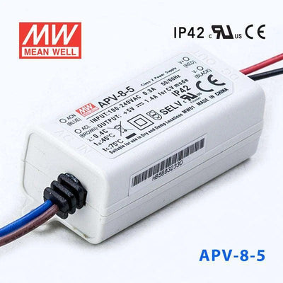 Mean Well APV-8-5 Power Supply 8W 5V 1.4A