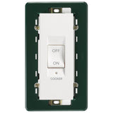 Plana 2P 45A 1-Way Cooker  Switch 5M White