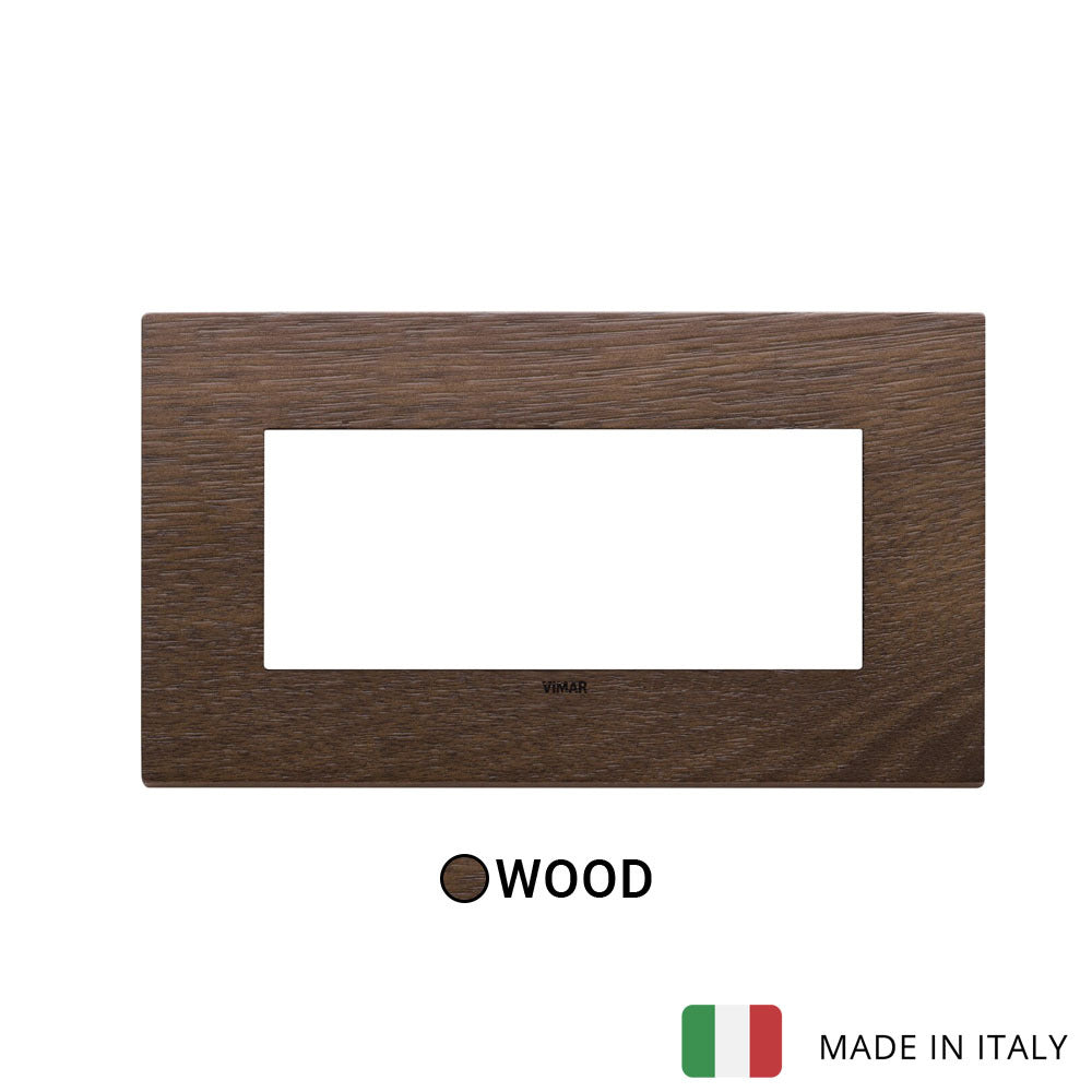 Vimar Eikon Exe Plate 5M Wood American Walnut
