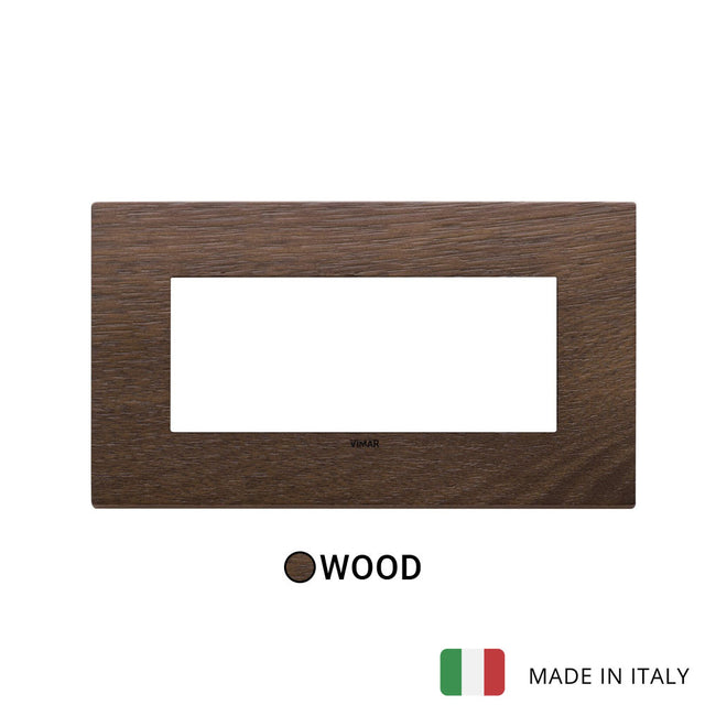 Vimar Eikon Exe Plate 5M Wood American Walnut