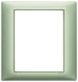 Vimar Plana Plate 8M Technopolymer Metallized Green