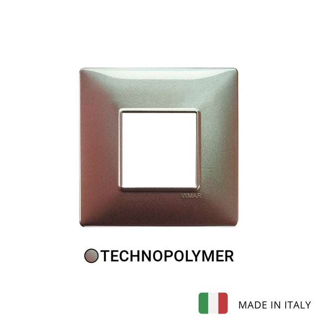 Vimar Plana Plate 2M BS Technopolymer Iridescent Brown