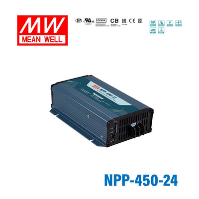 Mean Well NPP-450-24 453.6W 24V Battery Charge& Power Supply 2-in-1, Selectable via Jumper 13.5A