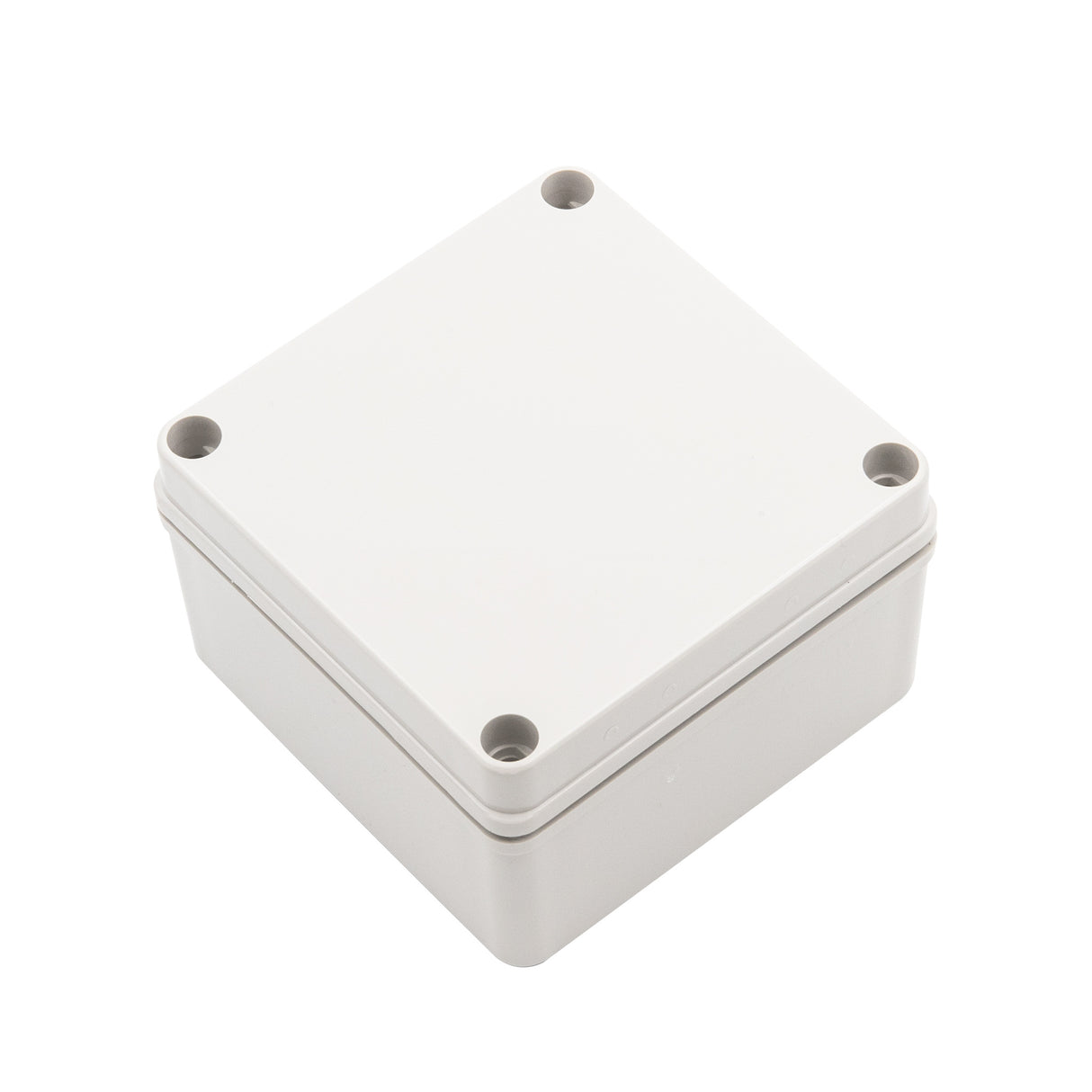Boxco S-Series 125x125x75mm Plastic Enclosure, IP67, IK08, PC, Grey Cover, Screw Type - PHOTO 1