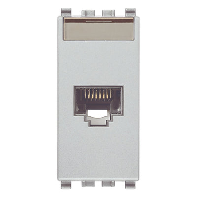 Eikon RJ45 Cat 6 Netsafe UTP 110 Outlet Silver