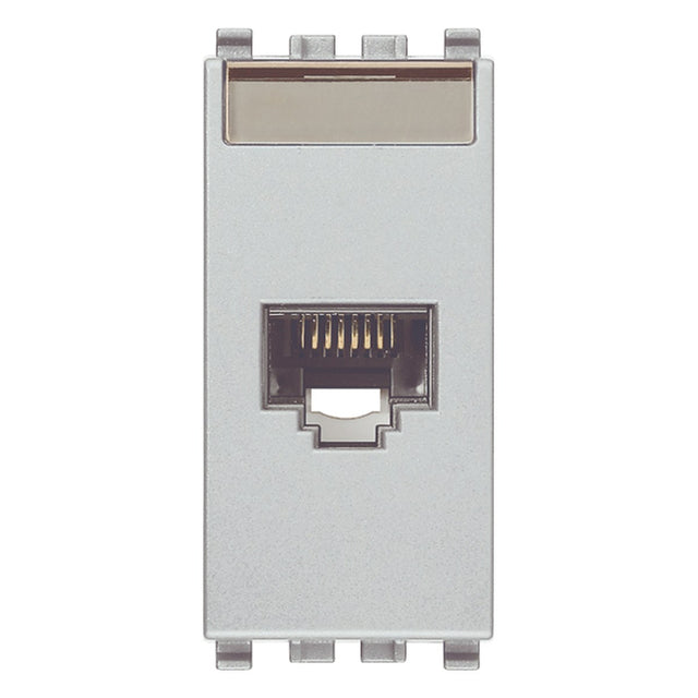 Eikon RJ45 Cat 6 Netsafe UTP 110 Outlet Silver