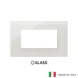 Vimar Eikon Plate 4M Glass Cream White