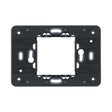 vimar VM-21612 Frame 2-Central Module with Screws Black