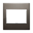 Vimar Eikon Evo Plate 3M Aluminium Black Sapphire