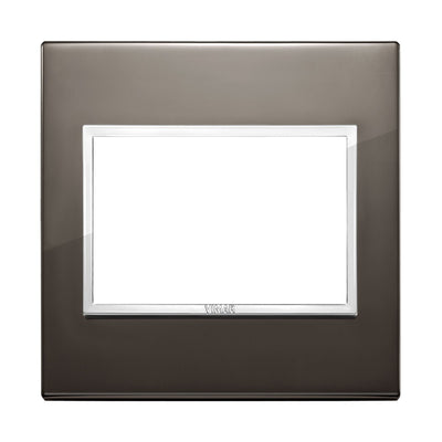 Vimar Eikon Evo Plate 3M Aluminium Black Sapphire