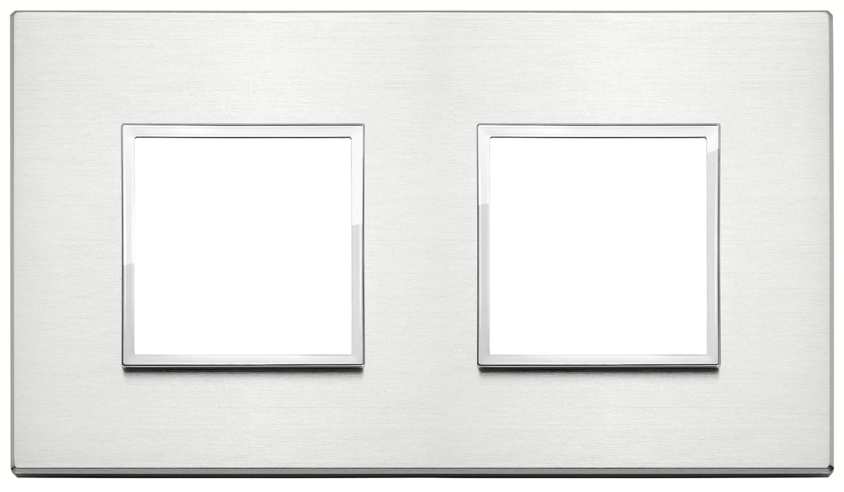 Vimar Eikon Evo Plate 4M (2+2) 71MM Brilliant Aluminium