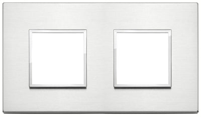 Vimar Eikon Evo Plate 4M (2+2) 71MM Brilliant Aluminium