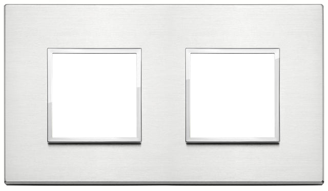 Vimar Eikon Evo Plate 4M (2+2) 71MM Brilliant Aluminium