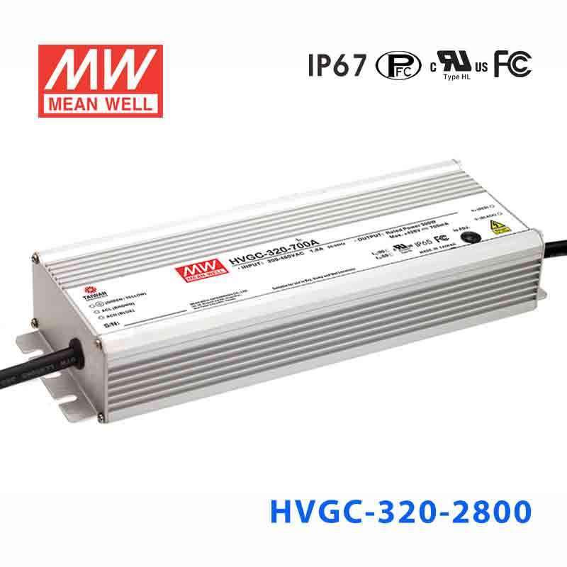 Mean Well HVGC-320-2800B Power Supply 320W 2800mA - Dimmable