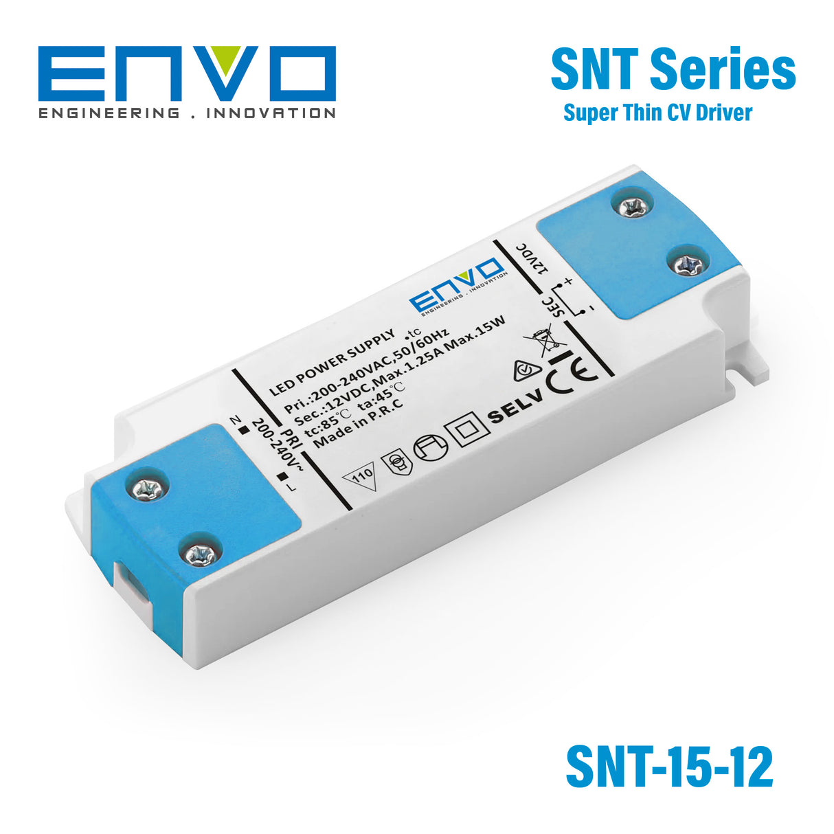 Envo EV-SNT-15-12 Super Thin LED Driver 15W 12V 1.25A