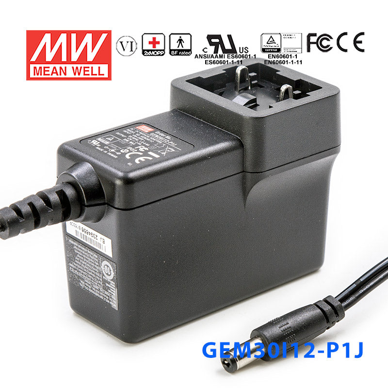 Mean Well GEM30I12-P1J Power Supply 30W 12V 2.5A