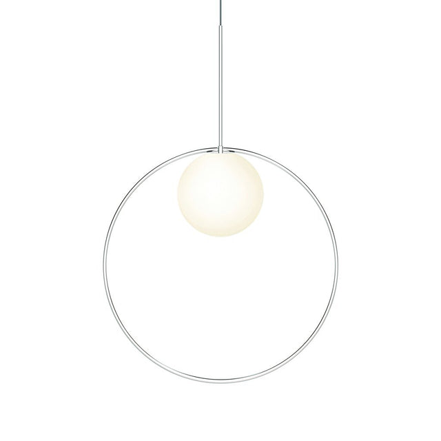 Pablo Pendant Bola Halo 22" Chrome