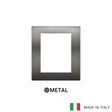 Vimar Arke Classic Plate 8M Metal Black Chrome