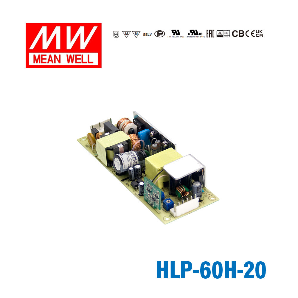 Mean Well HLP-60H-20 PCB Power Supply 60W 20V 3A