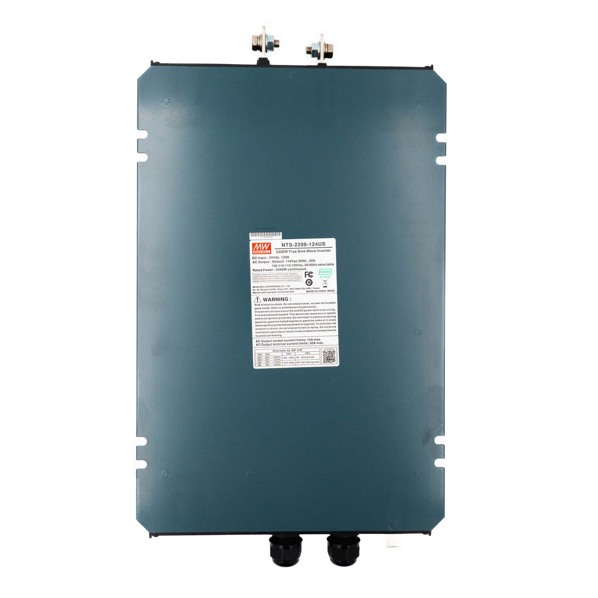 Mean Well NTS-2200-248AU True Sine Wave DC-AC Inverter 2200W 230V out 48V in with AU Socket - PHOTO 1