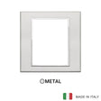 Vimar Eikon Evo Plate 8(4+4)M Aluminium Silver