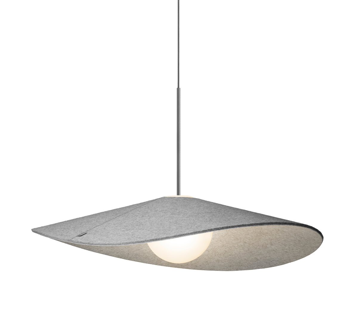 Pablo Pendant Bola Felt 52" Pebble/Grey - PHOTO 15