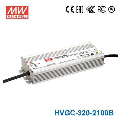 Mean Well HVGC-320-2100B Power Supply 320W 2100mA - Dimmable