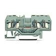 Wago 280-681 3-conductor Through Terminal Block 2.5mm² Center Marking for DIN-rail CAGE CLAMP® Gray